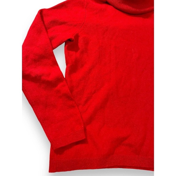 Sofie 100% Cashmere Turtle Neck Stretch Pullover Sweater Women's Red M - Picture 4 of 14